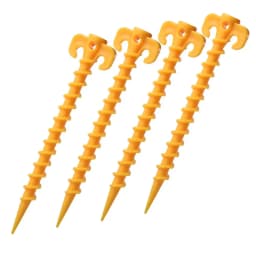 5pcs Tent Nails Outdoor Camping Trip Tent Peg Ground Nails Screw Nail Stakes Pegs Plastic Sand Pegs Trip Beach Tent Stakes Pegs