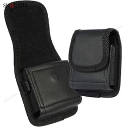 Leather Phone Pouch For Samsung Z Flip 8 7 Belt Clip Holster Oxford Cloth Phone Case For Galaxy Z Flip 4 3 5G SM-F711B Waist Bag