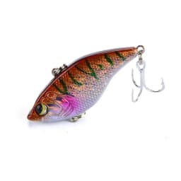 1Pcs Vib Fishing Lure 5cm 15g Sinking VIB Lure Artificial Wobbler Noise Lipless Crankbait for Bass Pike Full Swimming Layer