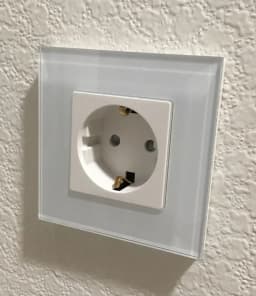 Wall Socket Crystal Glass Panel 16A Double Wall Power Outlet Triple Electrical sockets For Home Improvemet EU Standard Bingoelec