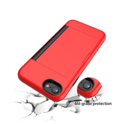 For iPhone 18 Pro Max 17 16 15 14 13 12 11 XS XR SE 2022  6 7 8 Plus Case Candy Color Card Slots Cover Business Capa