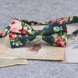 Brand New Men Fashion Retro Flower Print Bow Ties For Man Casual School Boys Cats Pattern Neck Wear Bowtie Accessories Butterfly