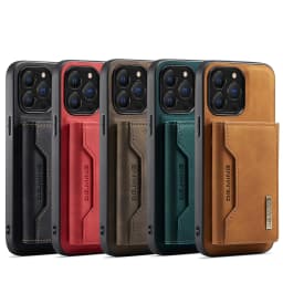 2 In 1 Detachable Magnetic Leather Case for IPhone 16 17 Pro Max 15 13 12 11 14 Plus Se 2022 Wallet Cover Cards Holder Pocket