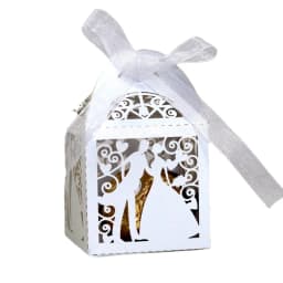 25pcs Wedding Bride Bridegroom Boutique Gift Box for Guest Favors Packaging Party Valentine's Day Gifts Wrapping Boxes Wholesale