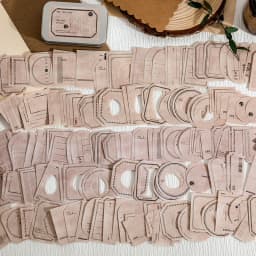 150 pcs Lron box labels Sticky note paper base border color collage message memo Decorative Wild Retro INS Style Craft Supplies