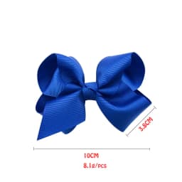 2PCS/Lot 4Inches Solid Colors Hair Bows With Hair Clips For Girls Gift Boutique Ribbon Bows DIY Hair Decor Kids Hair Accessories