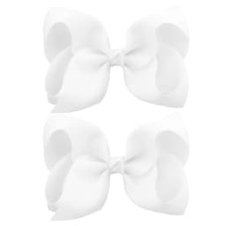 2PCS/Lot 4Inches Solid Colors Hair Bows With Hair Clips For Girls Gift Boutique Ribbon Bows DIY Hair Decor Kids Hair Accessories