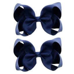 2PCS/Lot 4Inches Solid Colors Hair Bows With Hair Clips For Girls Gift Boutique Ribbon Bows DIY Hair Decor Kids Hair Accessories