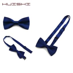 HUISHI Men's Ties Polyester Kids Bowtie Bow Ties For Children Solid Color Butterfly Knot Dress Shirt Accessories Wedding Cravats