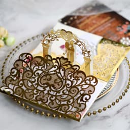 10/20Pcs White Gold Pearl Paper Laser Cut Wedding Invitations Card European Wedding Bridal Shower Decor Gift Greeting Card Kits