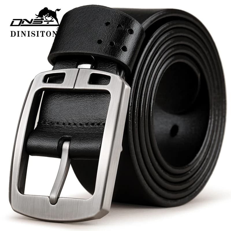 Genuine Leather Belts For Men Brand Cowhide Adjustable Strap Male Pin Buckle Fashion Vintage Jeans And Casual Pants Waistband