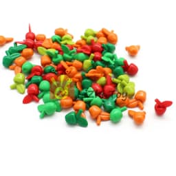 30pcs MOC Brick Compatible with 33051 Apple Food Fruit Plant DIY Building Blocks Assembles Particles Educational Figures Toys