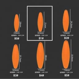 5packs/lot High Quality Seven star Fishing Float Bobber 2 Size Rig Float Beans 8 Colors Striking Beads With Hole A437