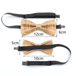 New Floral Cork Wood Bow Ties For Men Women Childern Wedding Casual Party Gift Fashion Novelty Handmade Solid Bowtie Accessories