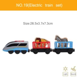 New Fire Truck Magnetic Train Car Ambulance Police Car Fire Truck Helicopter Compatible Brio Wood Track Children's Toys