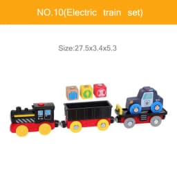 New Fire Truck Magnetic Train Car Ambulance Police Car Fire Truck Helicopter Compatible Brio Wood Track Children's Toys