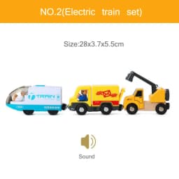 New Fire Truck Magnetic Train Car Ambulance Police Car Fire Truck Helicopter Compatible Brio Wood Track Children's Toys