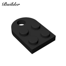 Building BlocksTechnological Part 2x2 Single-Sided Round-Edged Perforated Plate MOC Compatible Brands Bricks Children Toy 3176