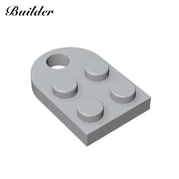 Building BlocksTechnological Part 2x2 Single-Sided Round-Edged Perforated Plate MOC Compatible Brands Bricks Children Toy 3176