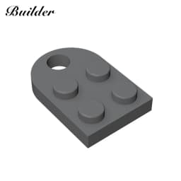 Building BlocksTechnological Part 2x2 Single-Sided Round-Edged Perforated Plate MOC Compatible Brands Bricks Children Toy 3176