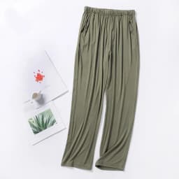 Winter Male Modal Sleeping Pants Solid Sleep Trousers Mens Pajamas Bottoms Soft Sleepwear Pyjama Homewear 2026 Spring Autumn 4XL