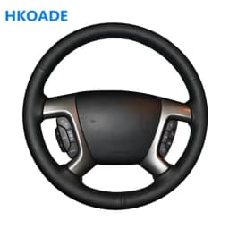 Customize DIY Micro Fiber Leather Car Steering Wheel Cover For Chevrolet Captiva 2007-2014 Silverado GMC Sierra 2007-2013 Daewoo