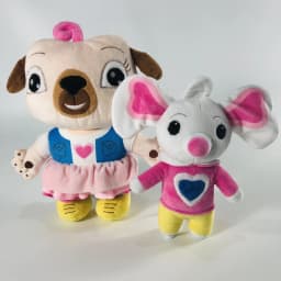 17/30cm Chip And Potato Plush Toys Cartoon Animal Pug Dog And Mouse Plushie Doll Soft Stuffed Peluche for Kids Birthday Gifts