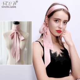 HOT Skinny Scarf Women's Belt Scarfs Narrow Smooth Satin Long Silk Pure Neckerchief Waistband Hair Band Arm Bag Ribbons 5X200CM