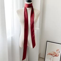 HOT Skinny Scarf Women's Belt Scarfs Narrow Smooth Satin Long Silk Pure Neckerchief Waistband Hair Band Arm Bag Ribbons 5X200CM