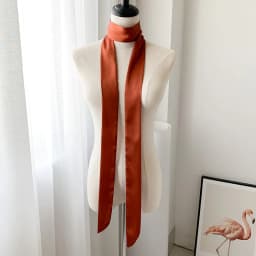 HOT Skinny Scarf Women's Belt Scarfs Narrow Smooth Satin Long Silk Pure Neckerchief Waistband Hair Band Arm Bag Ribbons 5X200CM