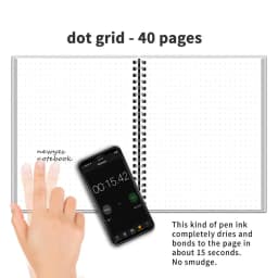 A4 Dot Grid Smart Reusable Erasable SpiralNotebook Paper Notepad Diary Journal Office School Travelers Drawing Gift