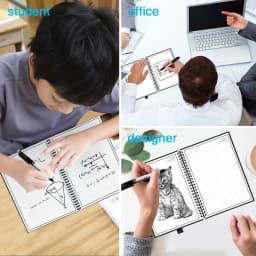 A4 Dot Grid Smart Reusable Erasable SpiralNotebook Paper Notepad Diary Journal Office School Travelers Drawing Gift