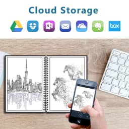 A4 Dot Grid Smart Reusable Erasable SpiralNotebook Paper Notepad Diary Journal Office School Travelers Drawing Gift