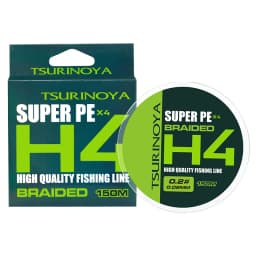 TSURINOYA 4 Weaves PE Fishing Line H4 4-8lb 150m Light Game Trout Game Long Casting 4 Strand Braided Smooth Multifilament Line