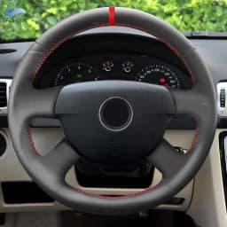Steering Wheel Leather Cover For VW Caddy 2003-2006 Caravelle 2003-2009 Transporter T5 2006 Car Inner Steering Wheel Cover Trim