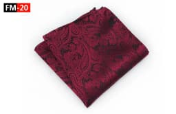 GUSLESON Men's Fashion Silk Soild Dot Print Handkerchiefs Business Casual Square Pockets Handkerchief Wedding Hankies