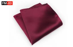 GUSLESON Men's Fashion Silk Soild Dot Print Handkerchiefs Business Casual Square Pockets Handkerchief Wedding Hankies