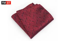 GUSLESON Men's Fashion Silk Soild Dot Print Handkerchiefs Business Casual Square Pockets Handkerchief Wedding Hankies