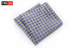 GUSLESON Men's Fashion Silk Soild Dot Print Handkerchiefs Business Casual Square Pockets Handkerchief Wedding Hankies