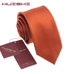 Solid Color Suit Dark Orange Neckties Men's Lapel Unisex Polyester Waterproof Retro Korean Style Colorful Neck Ties Accessories