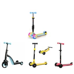 Colorful Scooter Handlebar Grips Anti Slip Rubber Handlebar Grip for Children Kids Bike Bicycle Skateboard Scooter Accessories
