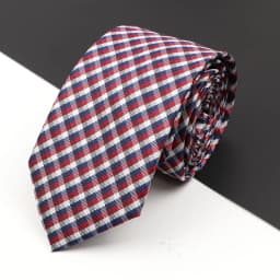 Fashion New Jacquard Woven Necktie For Men Classic Blue Pink Plaid Striped Business Wedding Formal Gravata Daily Wear Ties