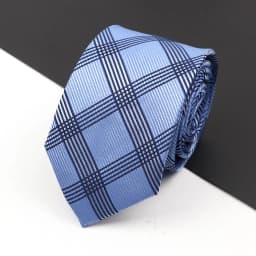 Fashion New Jacquard Woven Necktie For Men Classic Blue Pink Plaid Striped Business Wedding Formal Gravata Daily Wear Ties