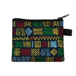 Mandala Flower Print Coin Purse Women Wallet Ladies Multicolor Pattern Cute Coin Bag ID Credit Card Case Mini Coin Holder