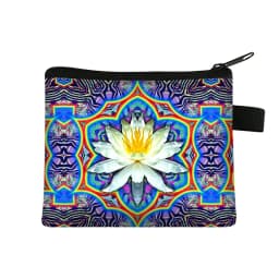 Mandala Flower Print Coin Purse Women Wallet Ladies Multicolor Pattern Cute Coin Bag ID Credit Card Case Mini Coin Holder