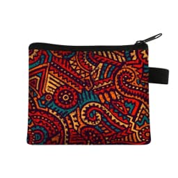 Mandala Flower Print Coin Purse Women Wallet Ladies Multicolor Pattern Cute Coin Bag ID Credit Card Case Mini Coin Holder
