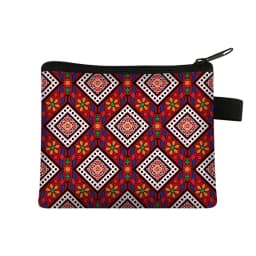 Mandala Flower Print Coin Purse Women Wallet Ladies Multicolor Pattern Cute Coin Bag ID Credit Card Case Mini Coin Holder