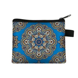 Mandala Flower Print Coin Purse Women Wallet Ladies Multicolor Pattern Cute Coin Bag ID Credit Card Case Mini Coin Holder