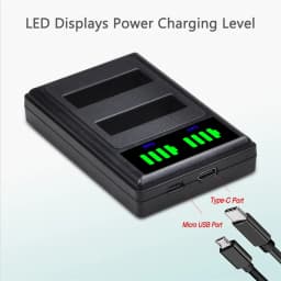 NP-130 NP130 CNP-130 CNP130 LED Dual Battery Charger for Casio Exilim EX-H30 ZR100 ZR200 ZR300 ZR400 ZR410 ZR700 ZR1000 ZR1200