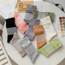 Women Socks New Fashion Candy Color Soft Long Socks Girls Cute Korea Style Breathable Casual Cotton Socks Female Plain Comfort